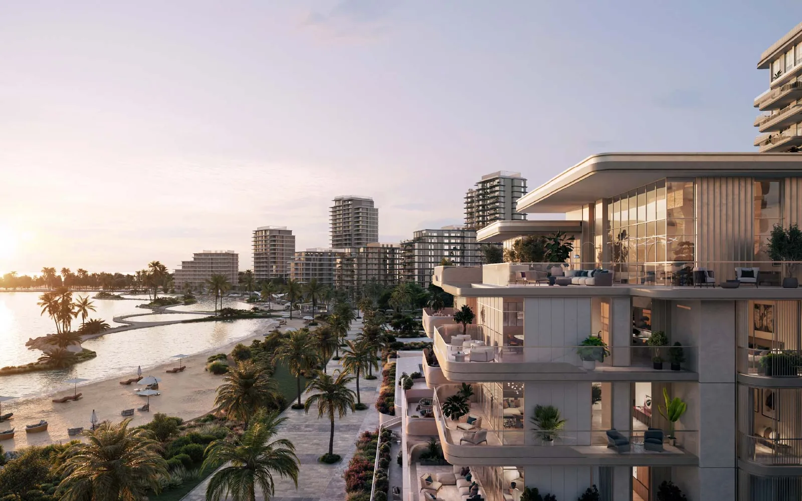 Dubai community aerial view